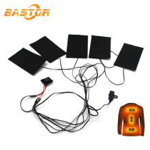 bastor CE 5v dc electric carbon fiber heating element pad for clothes